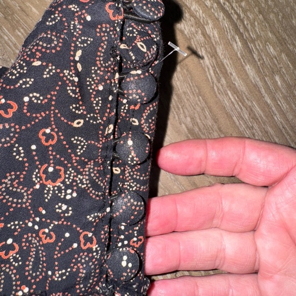 Boho chic Etam Tiered Mini Skirt multi floral pattern size Large - Picture 6 of 8